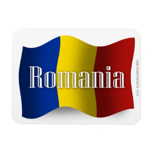 Íman Bandeira de ondulação de Romania