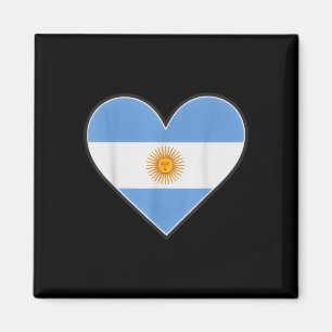 Íman Bandeira de orgulho do país coração vintage argent