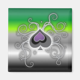 Íman Bandeira de orgulho quadrado do símbolo da raça ac