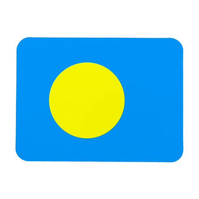 Íman Bandeira de Palau (Horizontal)