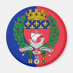 Íman Bandeira de Paris, France Magnet
