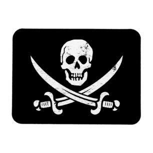Íman Bandeira de pirata Roger alegre de John Rackham