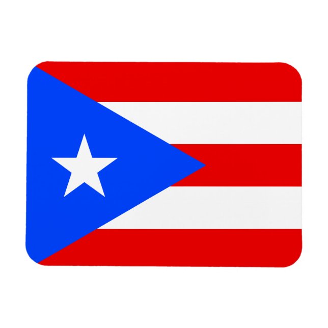 Íman Bandeira de Porto Rico (Horizontal)