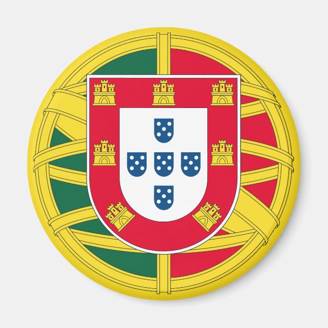 Íman Bandeira de Portugal para feriado no Dia de Portug (Frente)