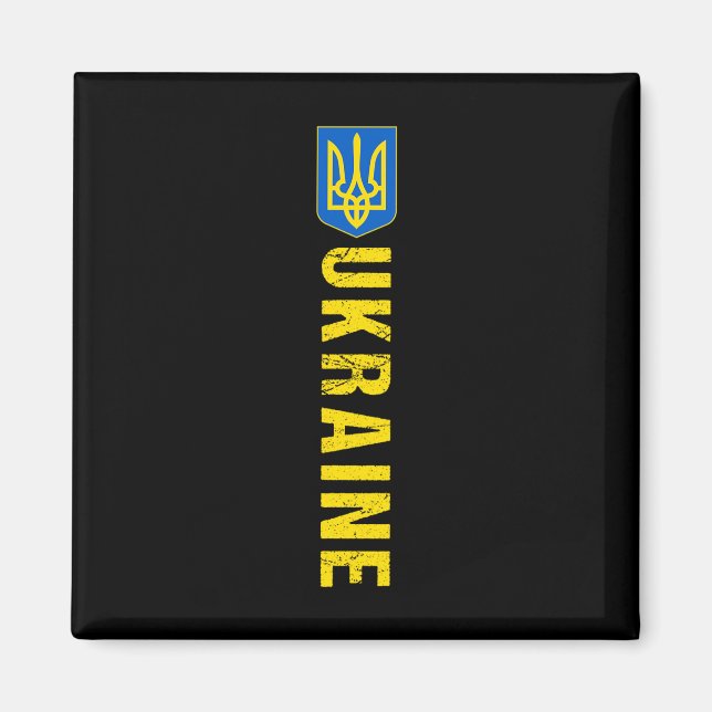 Íman Bandeira de Presente da Ucrânia Ukraini Kiev Ucran (Frente)