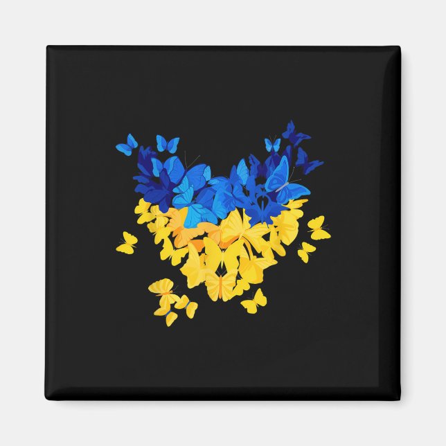 Íman Bandeira de Presente da Ucrânia Ukraini Kiev Ucran (Frente)