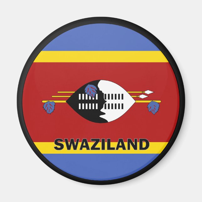Íman Bandeira de qualidade da rocha da Suazilândia (Frente)