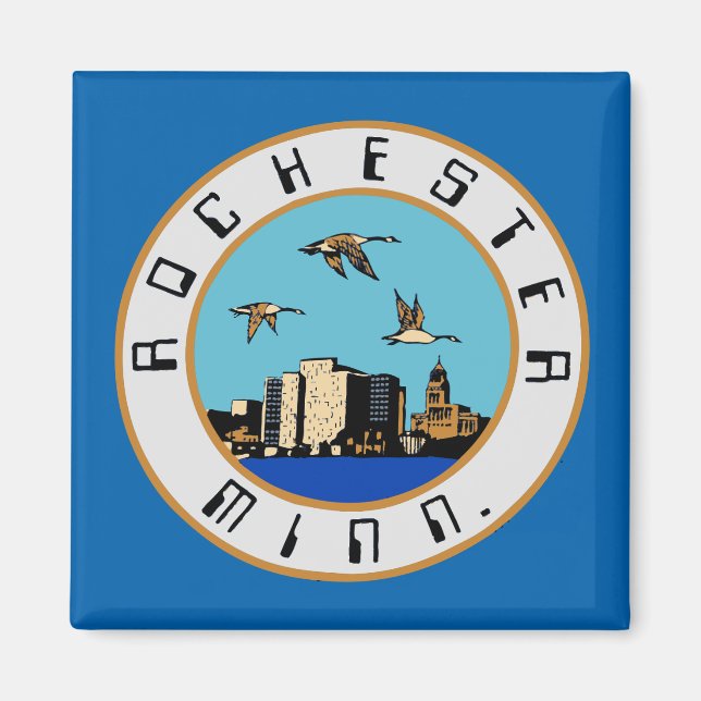 Íman Bandeira de Rochester, Minnesota (Frente)