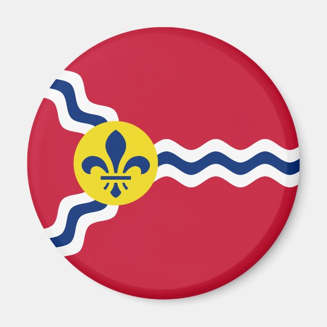 Íman Bandeira de Rua Louis (Missouri) (Frente)