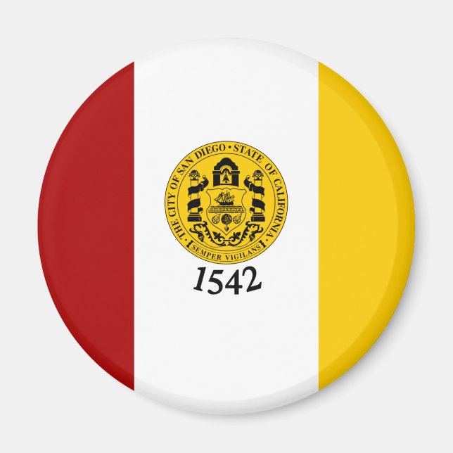 Íman Bandeira de San Diego, Califórnia (Frente)