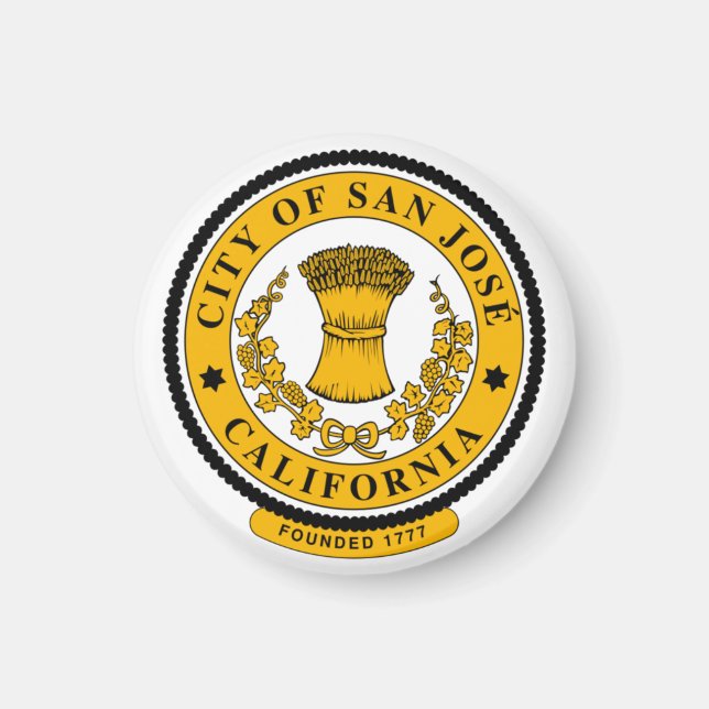 Íman Bandeira de San Jose, Califórnia (Frente)