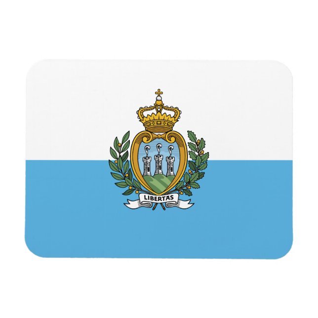 Íman Bandeira de São Marinho (Horizontal)