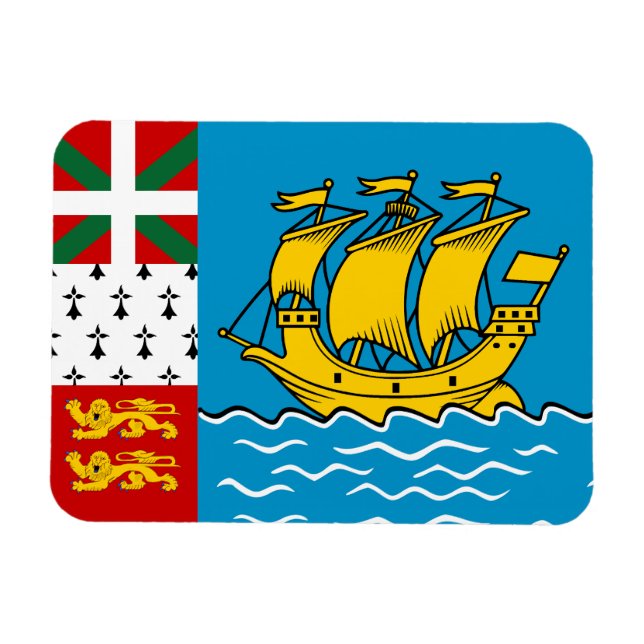 Íman Bandeira de São Pedro e Miquelão (Horizontal)