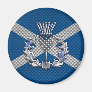 Íman Bandeira de Scotland do impressão da fibra do