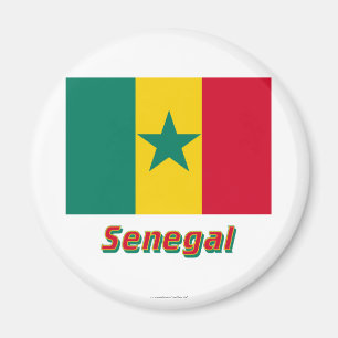 Íman Bandeira de Senegal com nome