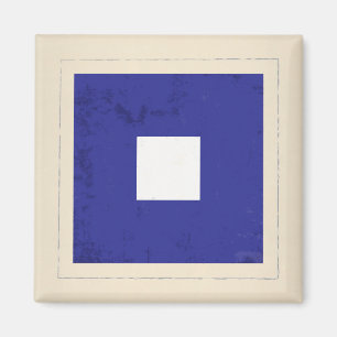 Íman Bandeira de sinal náutica da letra "P"