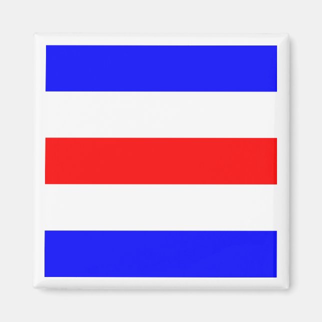 Íman Bandeira de Sinalização Marítima Internacional CHA (Frente)