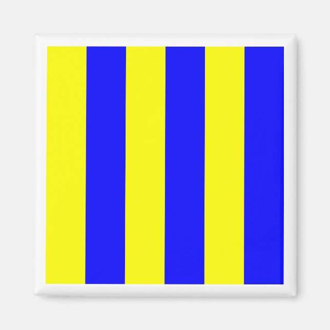 Íman Bandeira de Sinalização Marítima Internacional GOL (Frente)