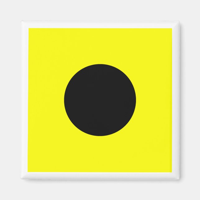 Íman Bandeira de Sinalização Marítima Internacional ÍND (Frente)