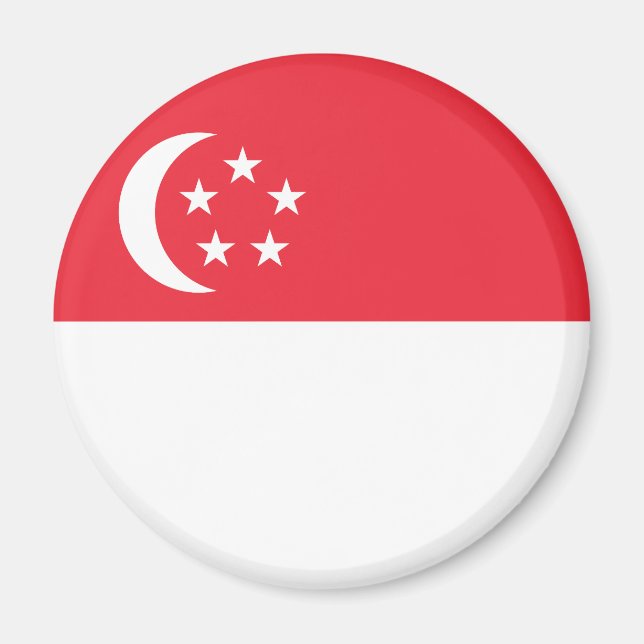 Íman Bandeira de Singapura (Frente)