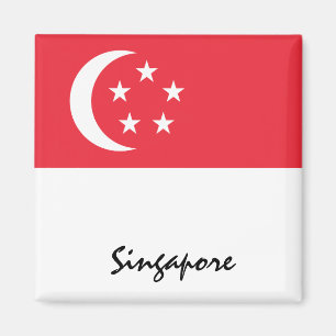 Íman Bandeira de Singapura e fãs de férias e esporte 