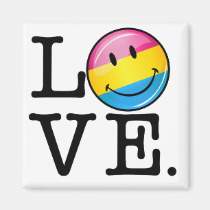 Íman Bandeira de sorriso do amor Pansexual