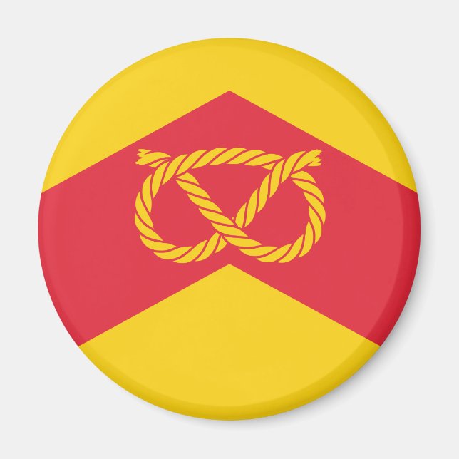 Íman Bandeira de Staffordshire Magnet (Frente)