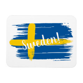 Íman Bandeira de Suecia de Brushacarc Artístico