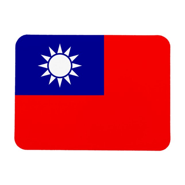 Íman Bandeira de Taiwan: República da China, Taipé Chin (Horizontal)