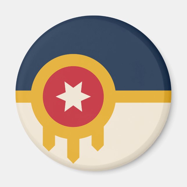 Íman Bandeira de Tulsa (Oklahoma) (Frente)