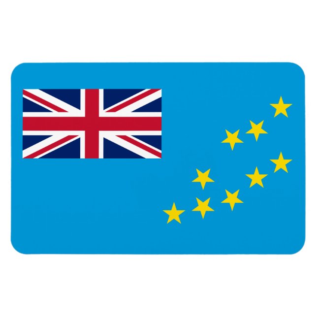 Íman Bandeira de Tuvalu (Horizontal)