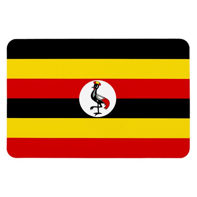 Íman Bandeira de Uganda (Horizontal)