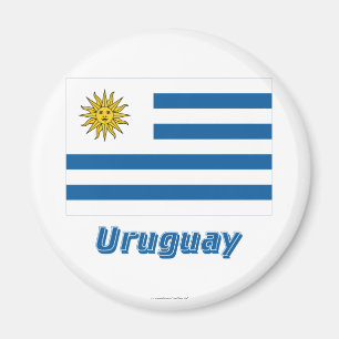 Íman Bandeira de Uruguai com nome