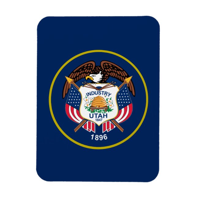 Íman bandeira de Utah (Vertical)