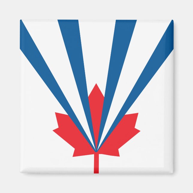 Íman Bandeira de Vaughan (Ontário, Canadá) (Frente)