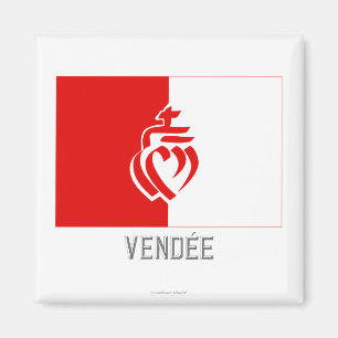Íman Bandeira de Vendée com nome