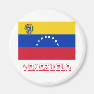 Íman Bandeira de Venezuela com nome