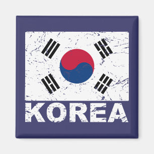 Íman Bandeira de Vintage na Coreia do Sul