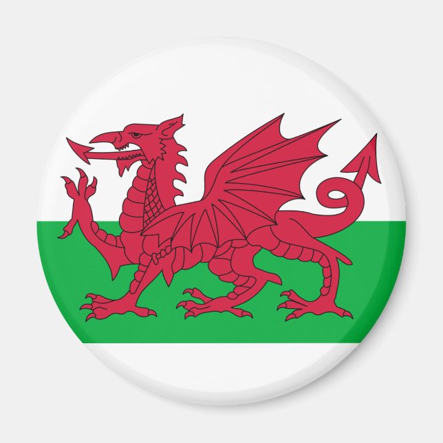 Íman bandeira de wales (Frente)