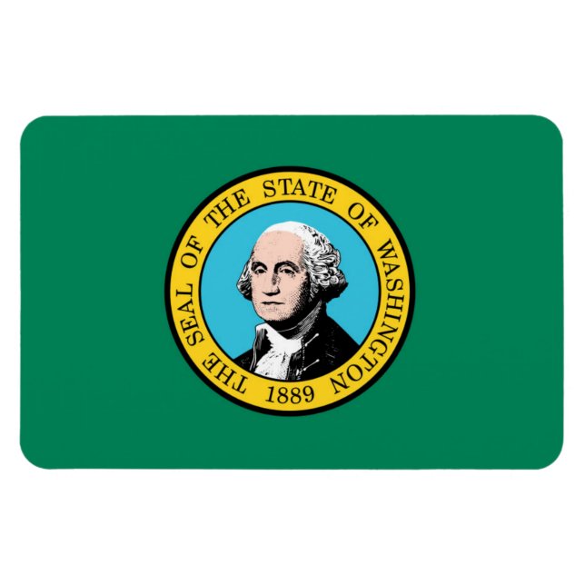 Íman bandeira de Washington (Horizontal)