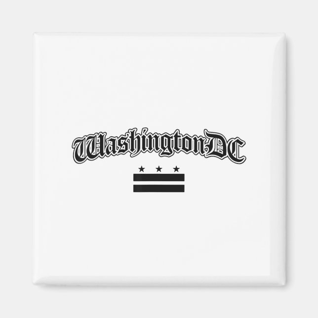 Íman Bandeira de Washington Dc Lembrança Homens Mulhere (Frente)