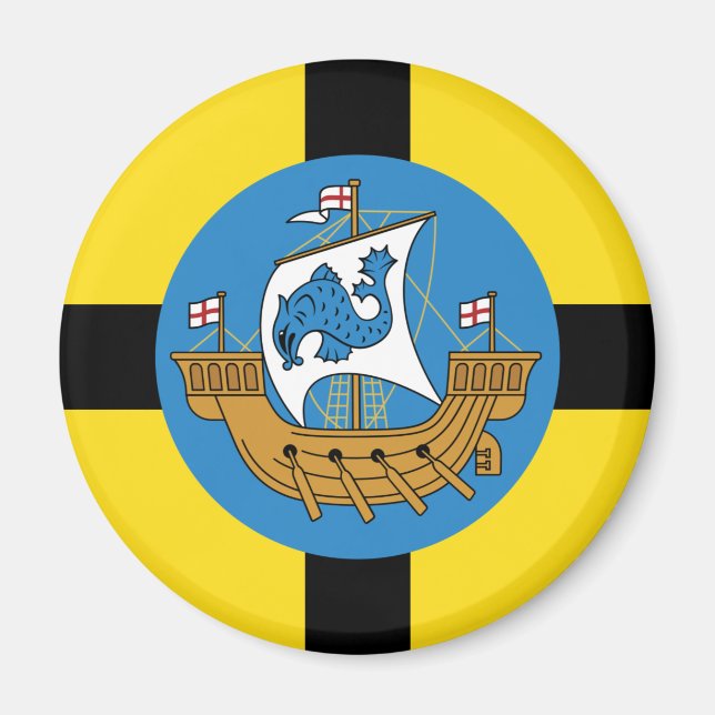Íman Bandeira de Wellington, Nova Zelândia (Frente)