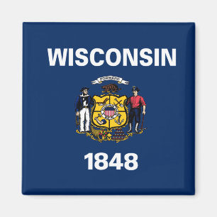 Íman bandeira de Wisconsin