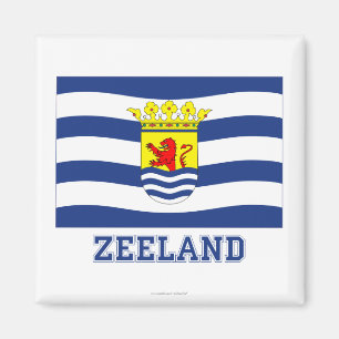 Íman Bandeira de Zeeland com nome