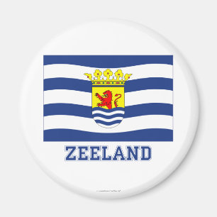 Íman Bandeira de Zeeland com nome