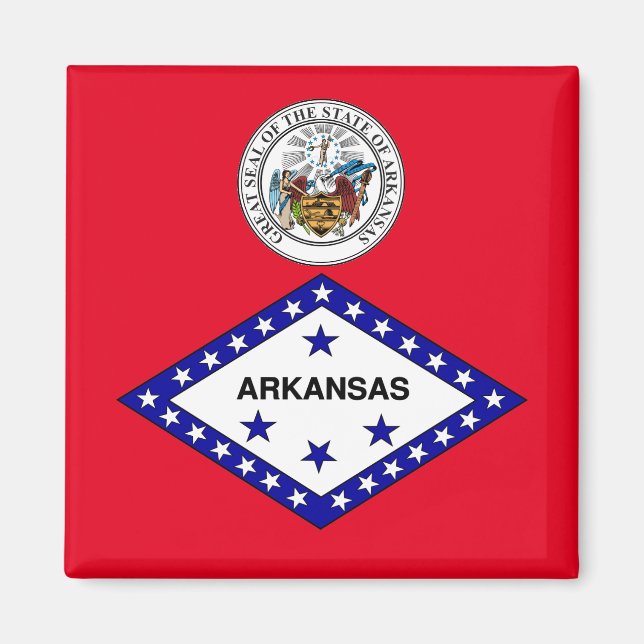 Íman bandeira do Arkansas (Frente)