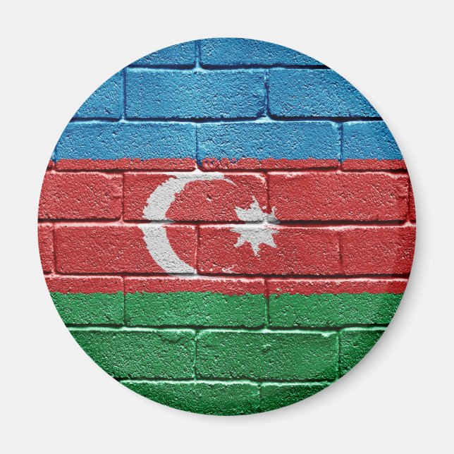Íman Bandeira do Azerbaijão (Frente)