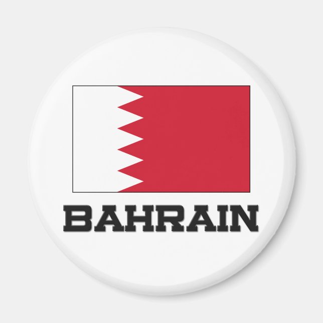 Íman Bandeira do Bahrein (Frente)