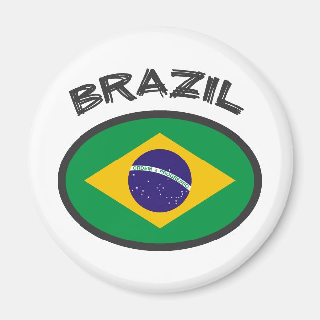 Íman Bandeira do Brasil - Design Legal! (Frente)