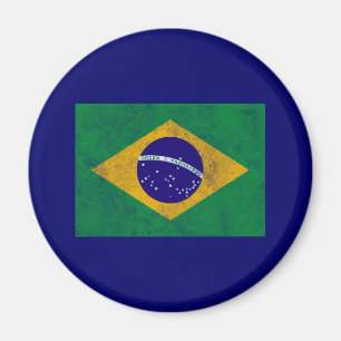 Íman Bandeira do Brasil Vintage